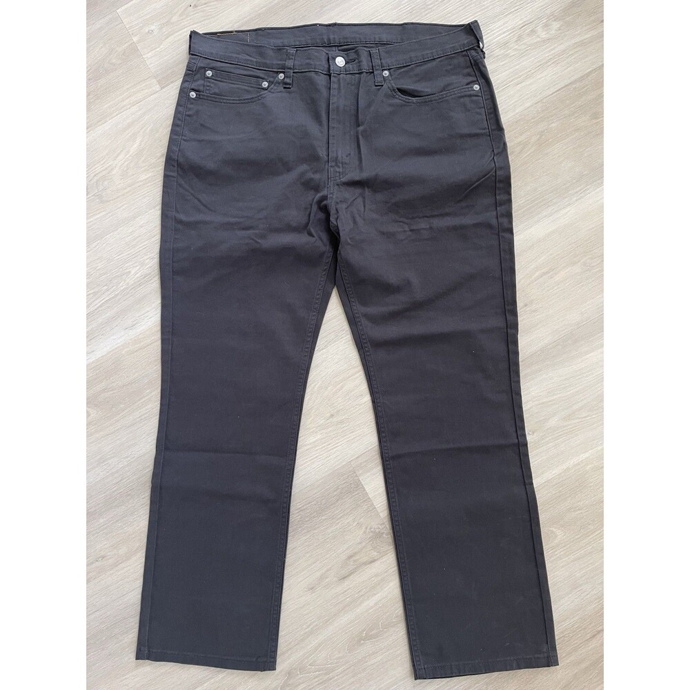 NWOT Levi's 514 Men Straight Jeans Black Dark Wash Denim W 38 L 30 Regular Fit